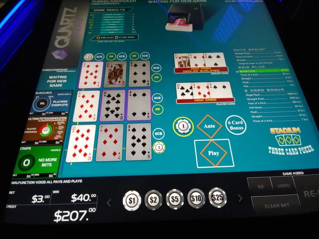 Video poker casino online